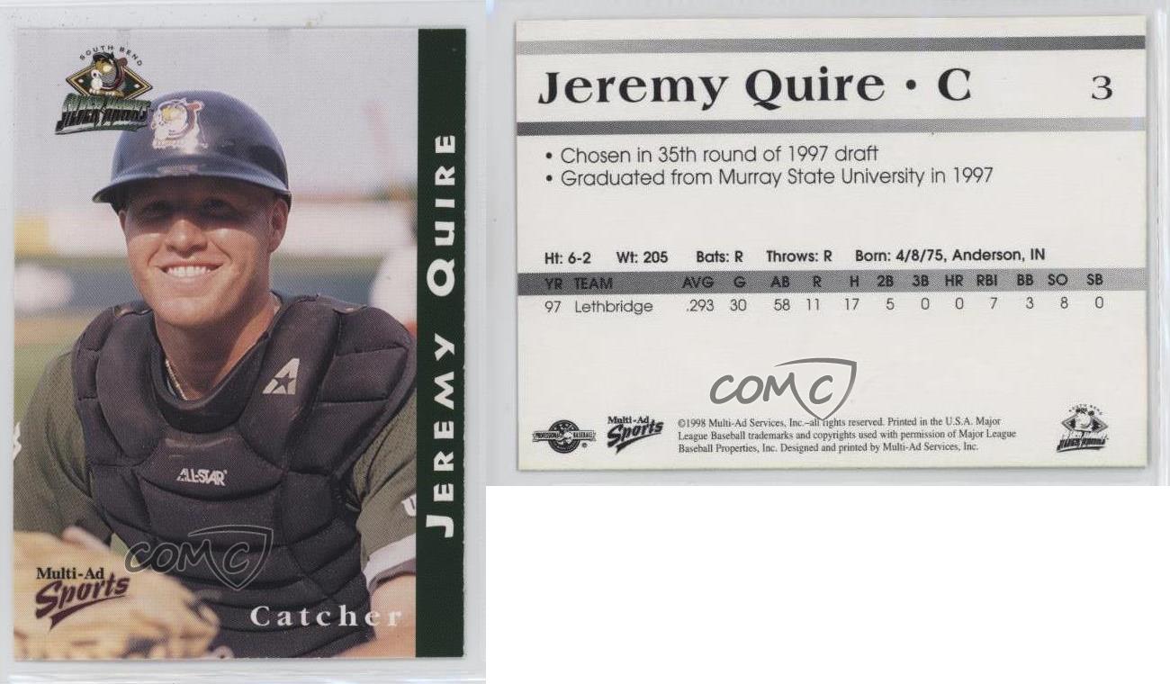 1998 Multi-annonces Sports South Bend le plus cher Silver Hawks Jeremy Quire #3