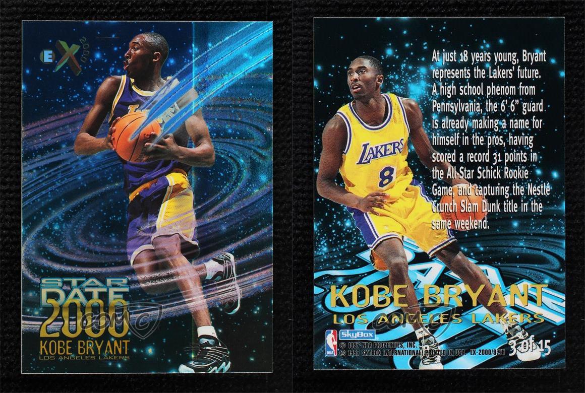 1996-97 Skybox E-X2000 Star Date 2000 #3 Kobe Bryant RC