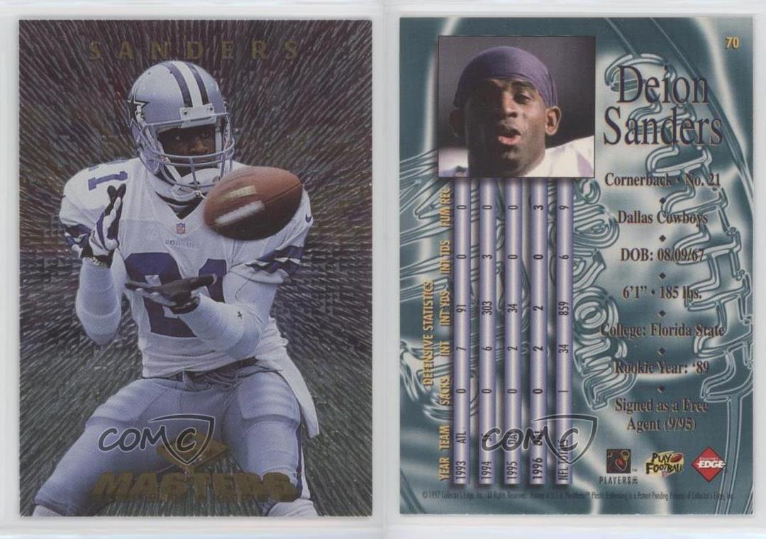  1997 Collector's Edge Masters Deion Sanders Retail #70