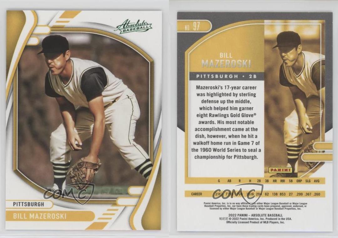 Bill Mazeroski 2022 Panini Absolute Baseball #97 Green Parallel