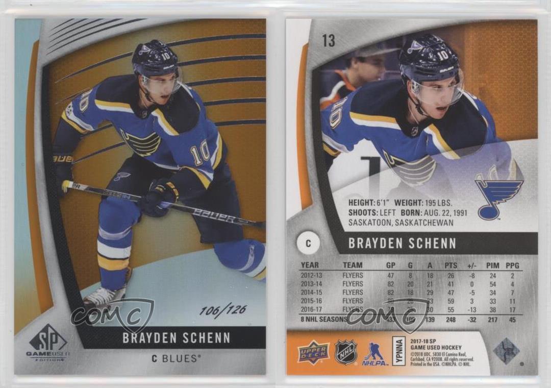 Jeu vente SP 2017-18 Occasion Orange Rainbow /126 Brayden Schenn #13