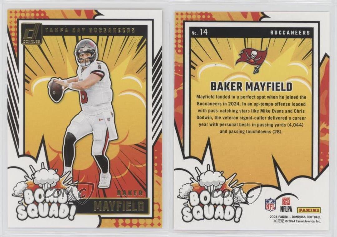 Panini Donruss Bomb remise Squad Baker Mayfield 2024 #14