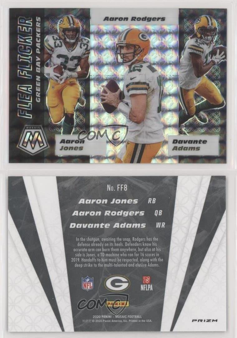 2020 Panini Mosaic Flea Flicker Aaron Jones Rodgers Davante Adams #FF8 - Bild 4 von 4