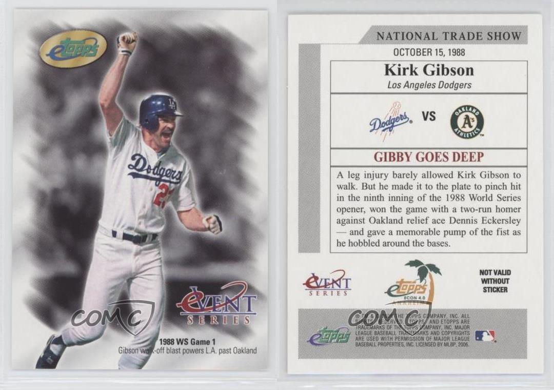 2006 eTopps Event Series National Trade Show Kirk Gibson