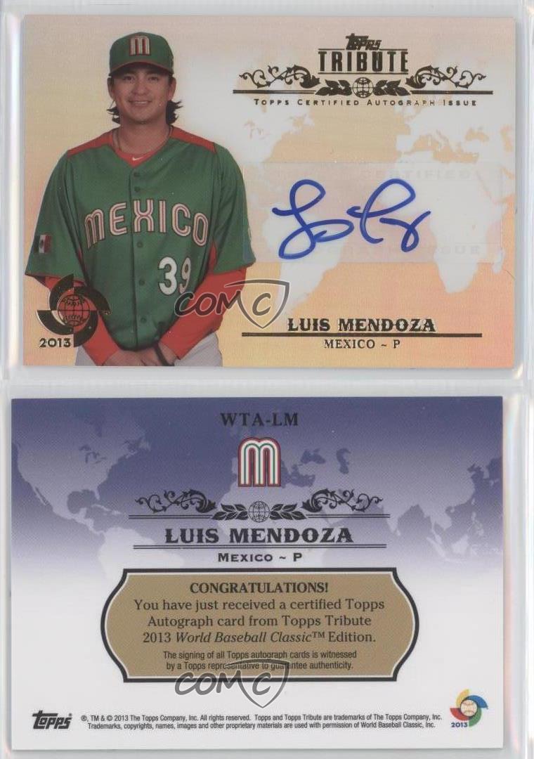 2013 Topps Tribute WBC Auto Luis Mendoza #WTA-LM Auto