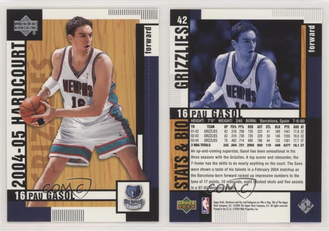 2003-04 SPx Winning Materials #WM31 Pau Gasol Memphis Grizzlies Basketball Card
