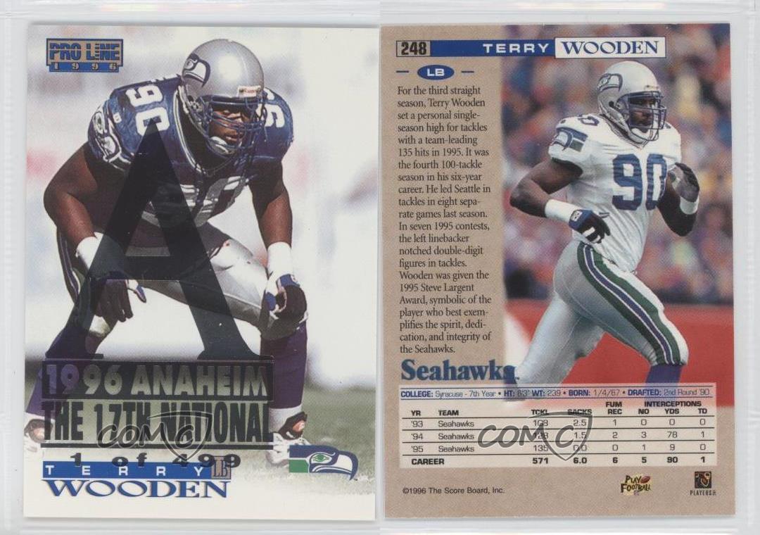 1996 Pro Line National Convention Base #248 Terry Wooden Seattle ...