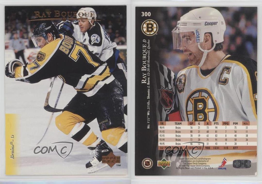 1995-96 Upper Deck Ray Bourque #300 HOF - Picture 3 of 4
