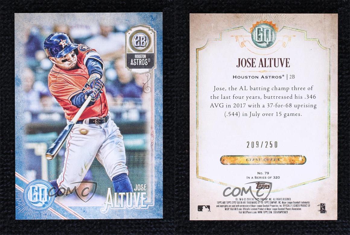 2018 Topps Gypsy vendre Queen Indigo /250 Jose Altuve #79
