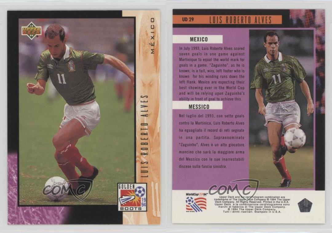 MEXICO  TRADING CARDS UPPER DECK WORLD CUP USA 1994 UD29 LUIS ROBERTO ALVES 