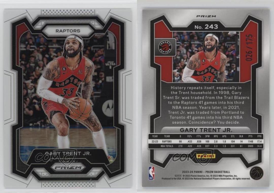 その他 Gary Trent Jr. prizm RC rookie auto その他 Gary Trent Jr. prizm RC rookie auto 2023-24 Panini