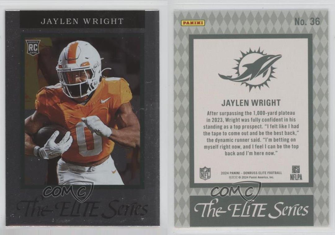 2024 Panini Donruss Elite 1992 Elite Rookies Jaylen Wright #36 RC - Bild 3 von 3