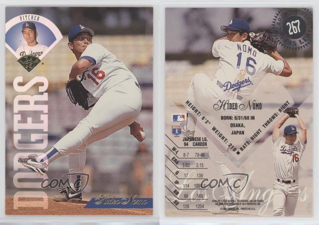 1995 Leaf Hideo Nomo #267 Rookie RC - Bild 3 von 7