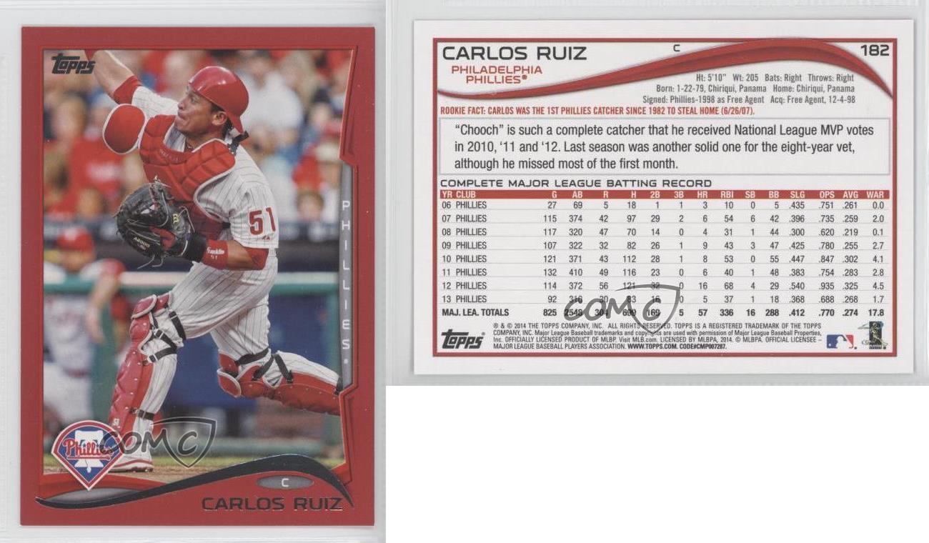  2014 Topps Series 1 Baseball #182 Carlos Ruiz