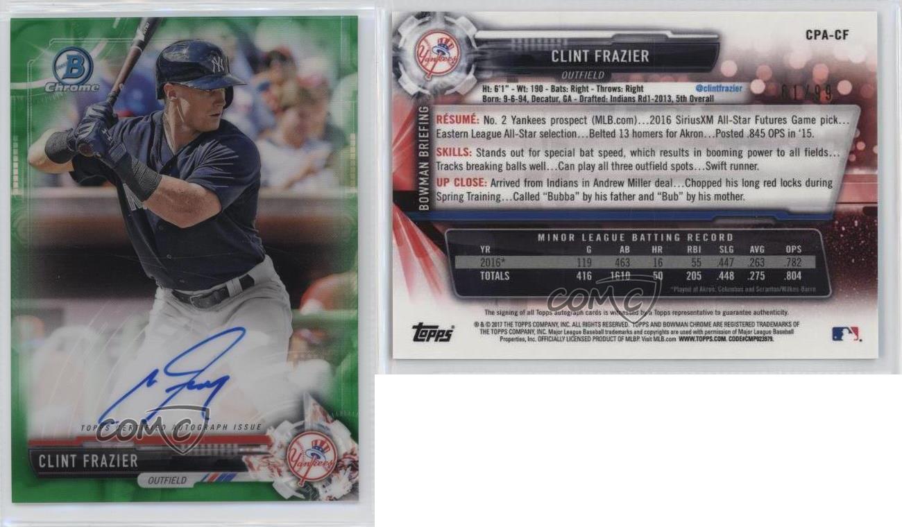 Ronald Acuna Jr. 2017 Bowman #CPA-RA Chrome Prospect Auto