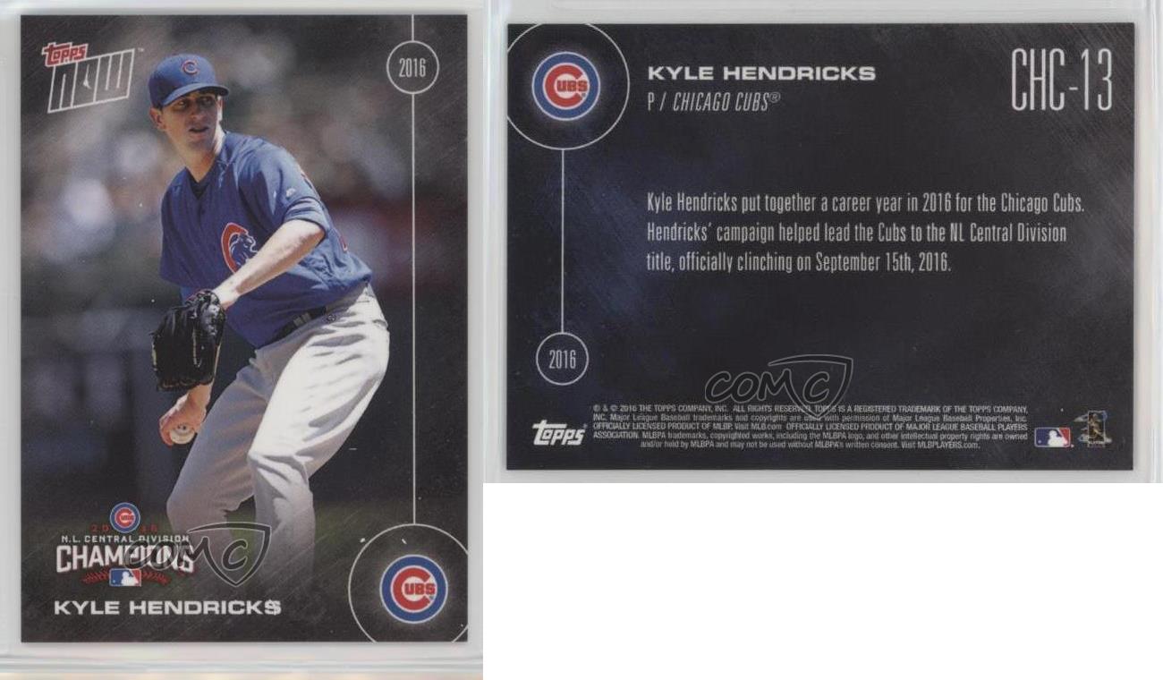 Topps MLB Chicago Cubs Kyle Hendricks #614 2016 Topps NOW Trading Card