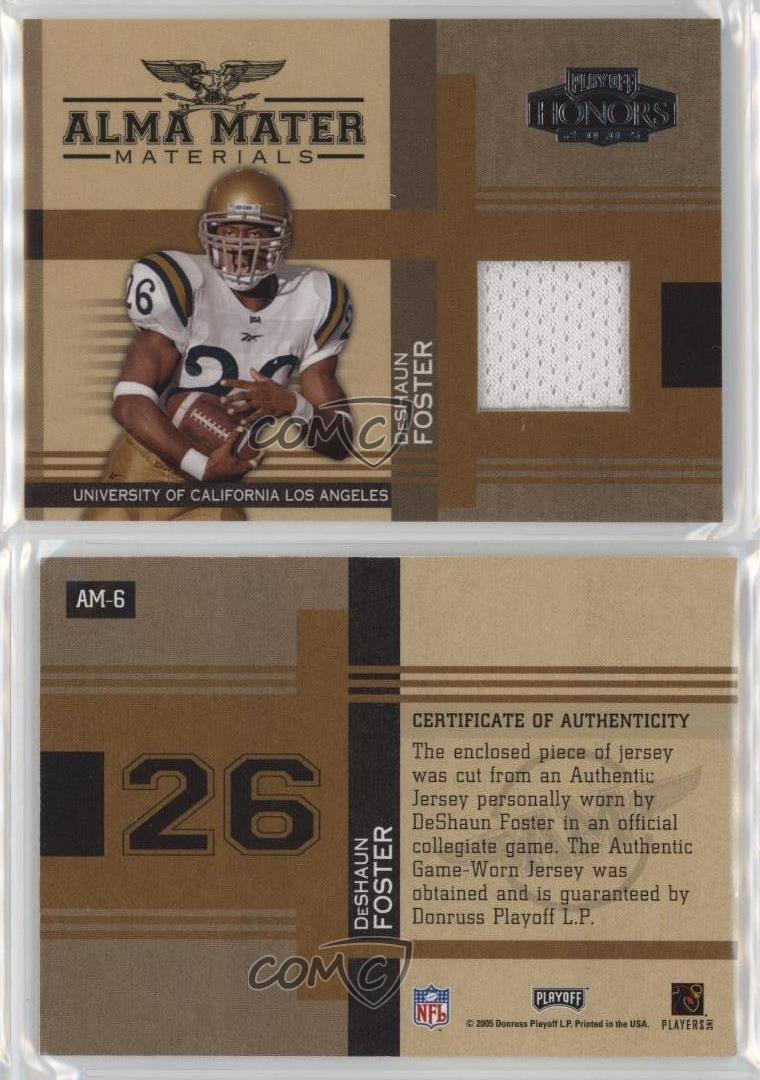 2005 Playoff Honors Alma Mater Materials DeShaun Foster MEM #AM-6