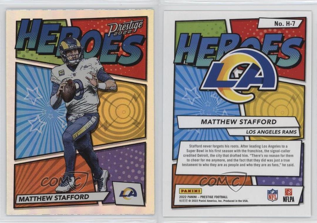 \ud83c\udfc82021 Prestige Matthew Stafford PRESTIGIOUS PROS \u201cFirst Rams ...