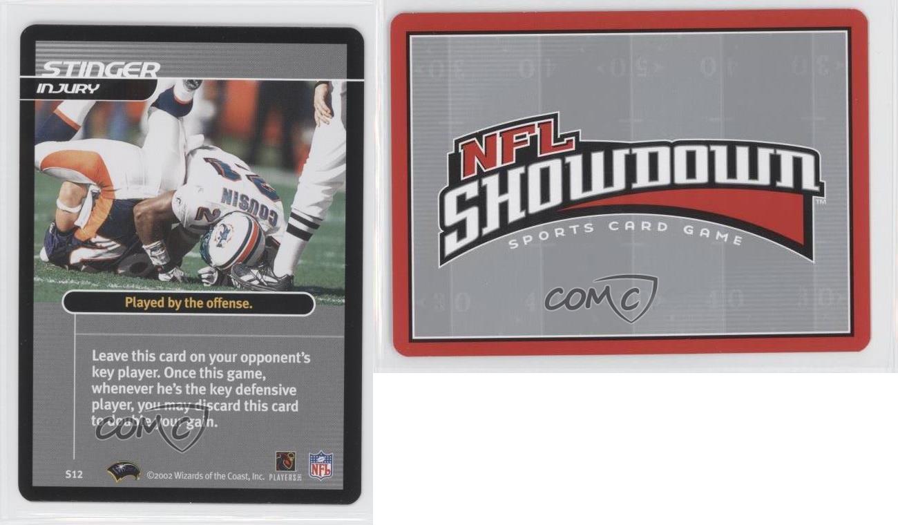 2002-03 NFL Showdown Strategy Injury Stinger #S12 - Picture 3 of 4