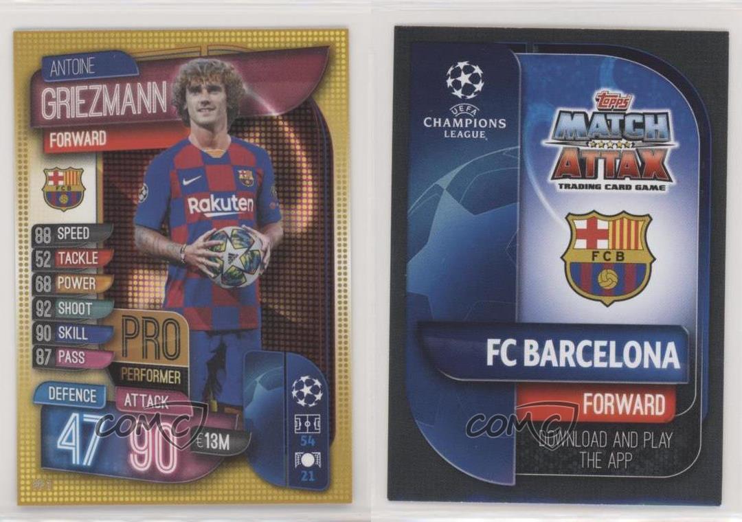 2019 Topps UEFA Champions League Match Attax US Edition Gold Antoine ...
