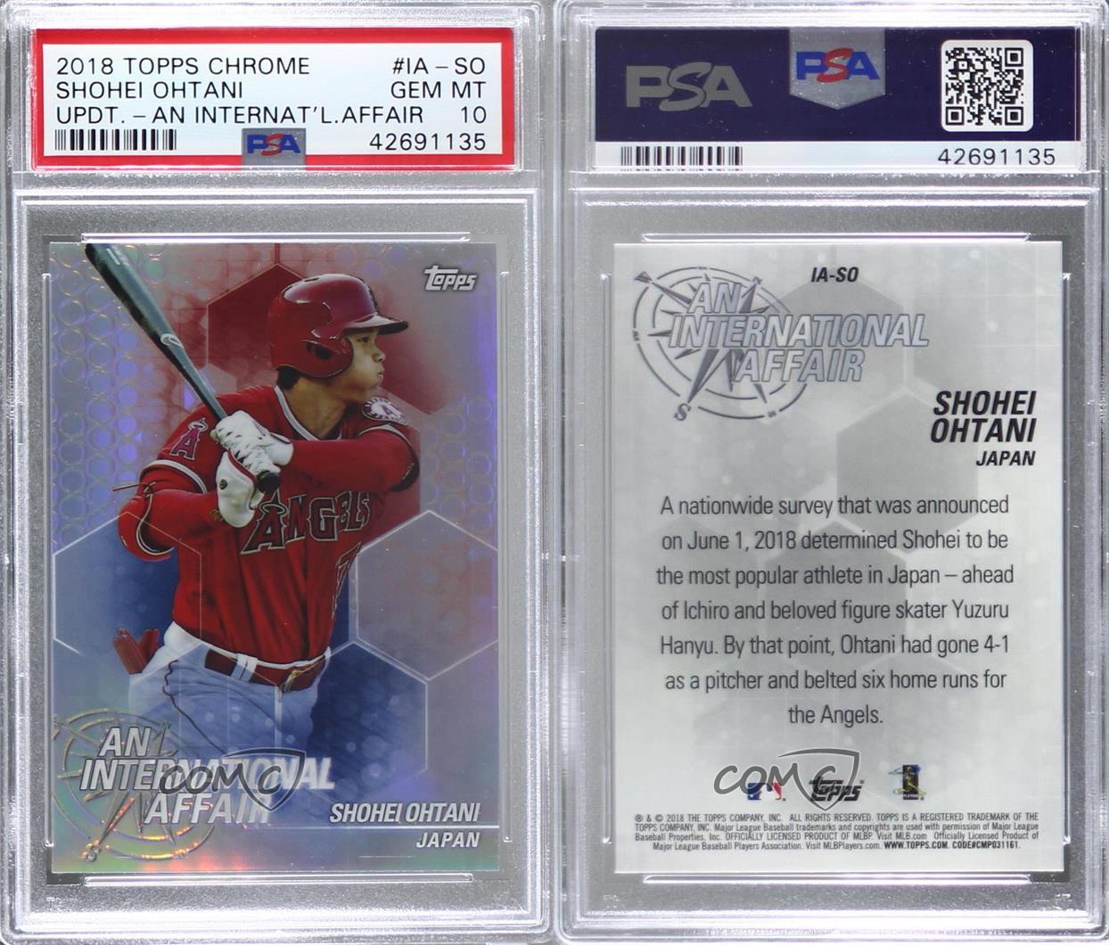 最も優遇 Topps Chrome Rc Shohei Ohtani Psa 10 Www Anavara Com