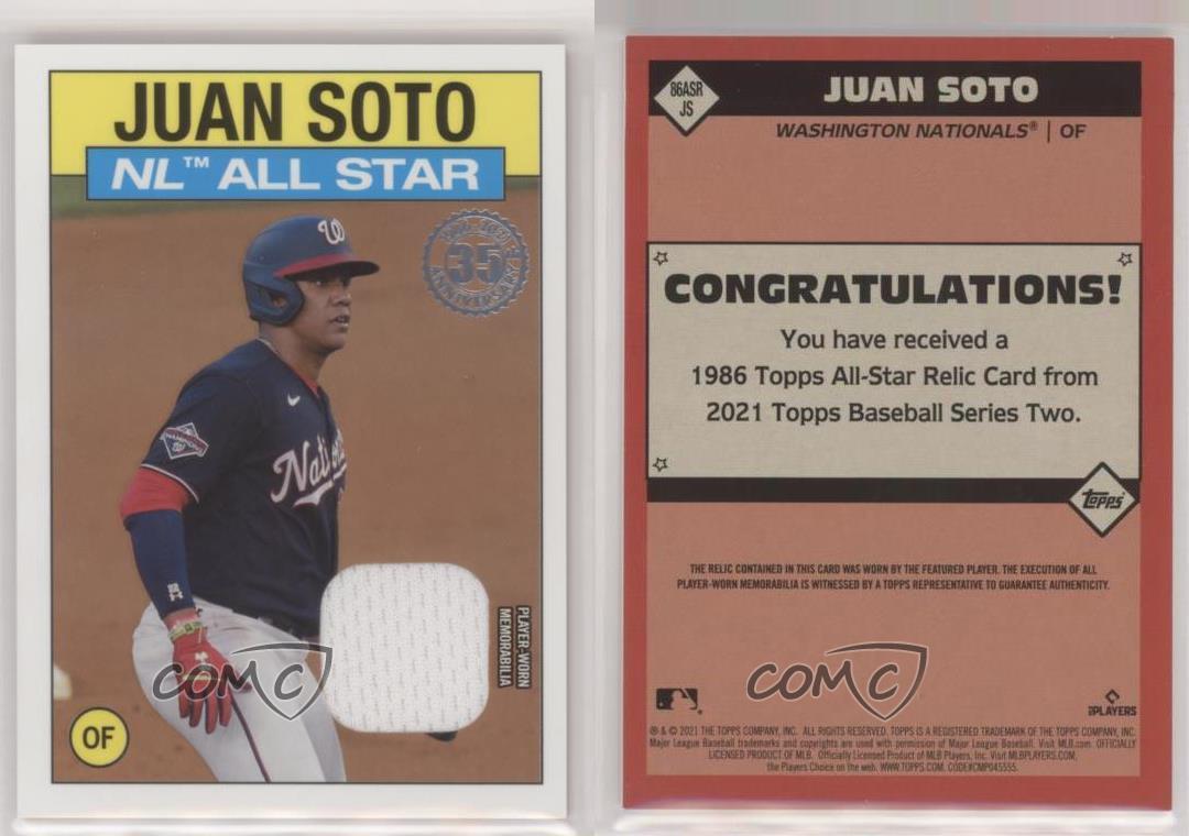 2021 Topps Series 2 Juan Soto 1986 All-Star Jersey Relic #86ASR-JS