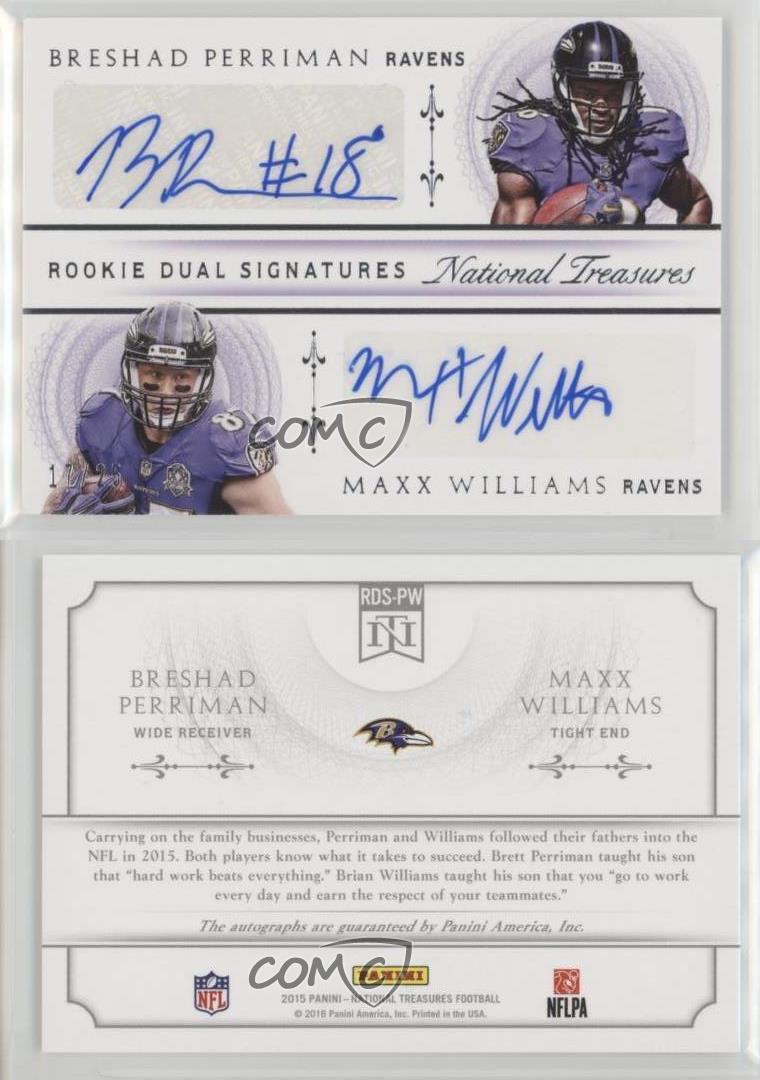 : 2015 National Treasures Breshad Perriman/Maxx Williams