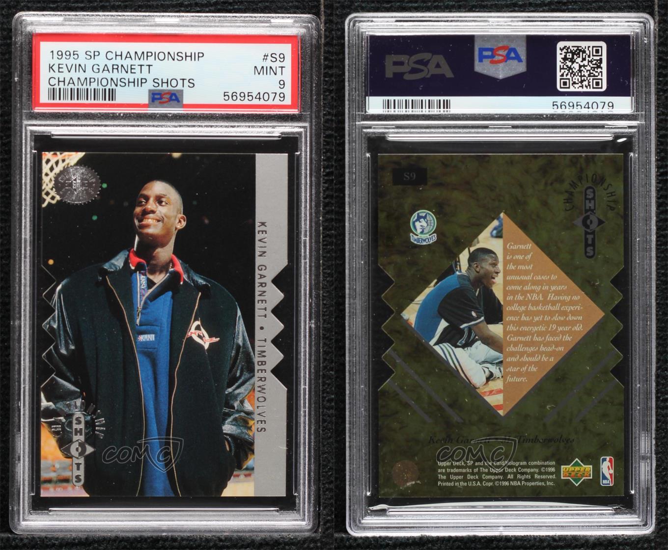 1995-96 SP Championship Series Shots Kevin Garnett #S9 PSA 9