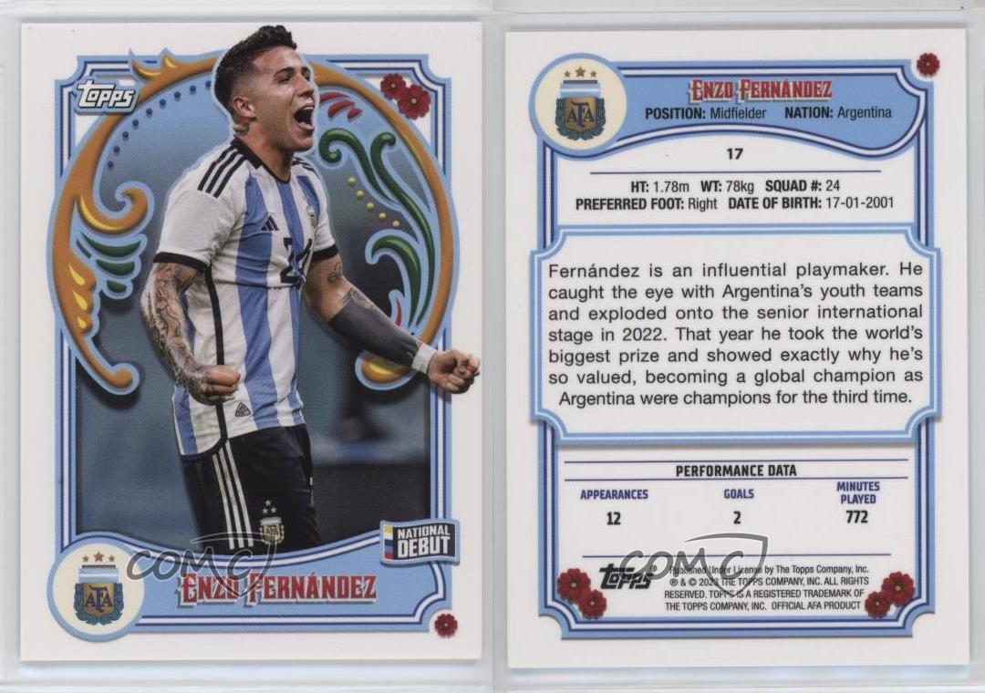 Topps Argentina FILETEADO ENZO インサート25シリ（2023 TOPPS