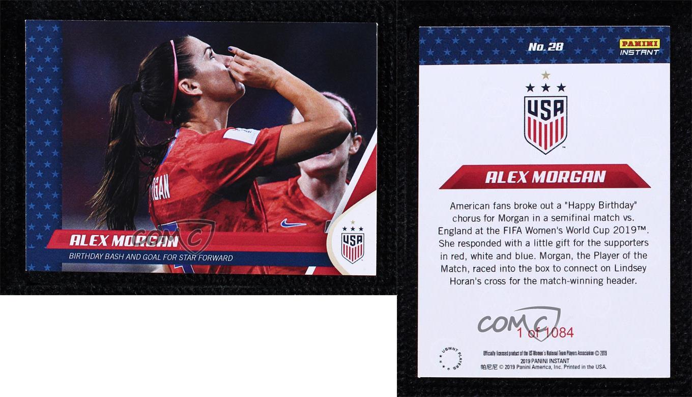 19 Panini Instant Uswnt World Cup Team Set 1084 Alex Morgan 28 Ebay