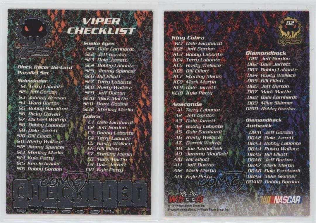 1997 Wheels Viper Checklist #82 | eBay