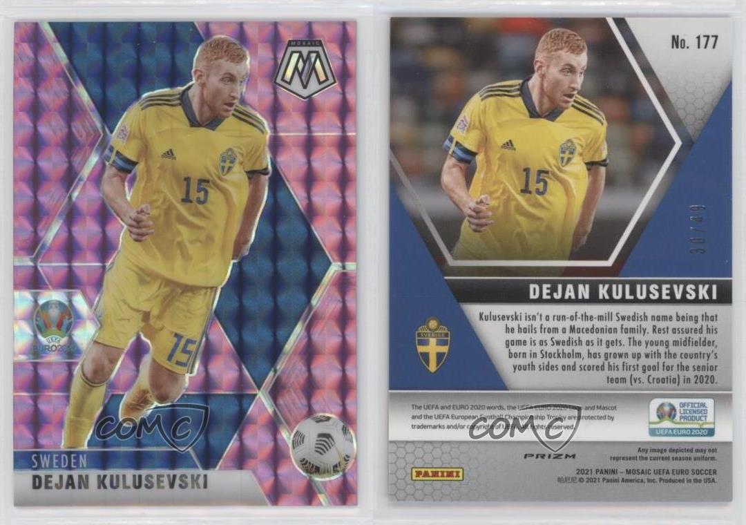 panini mosaic euro soccer クルゼフスキ 2021 Panini Mosaic UEFA Euro Silver Mosaic Dejan Kulesevski