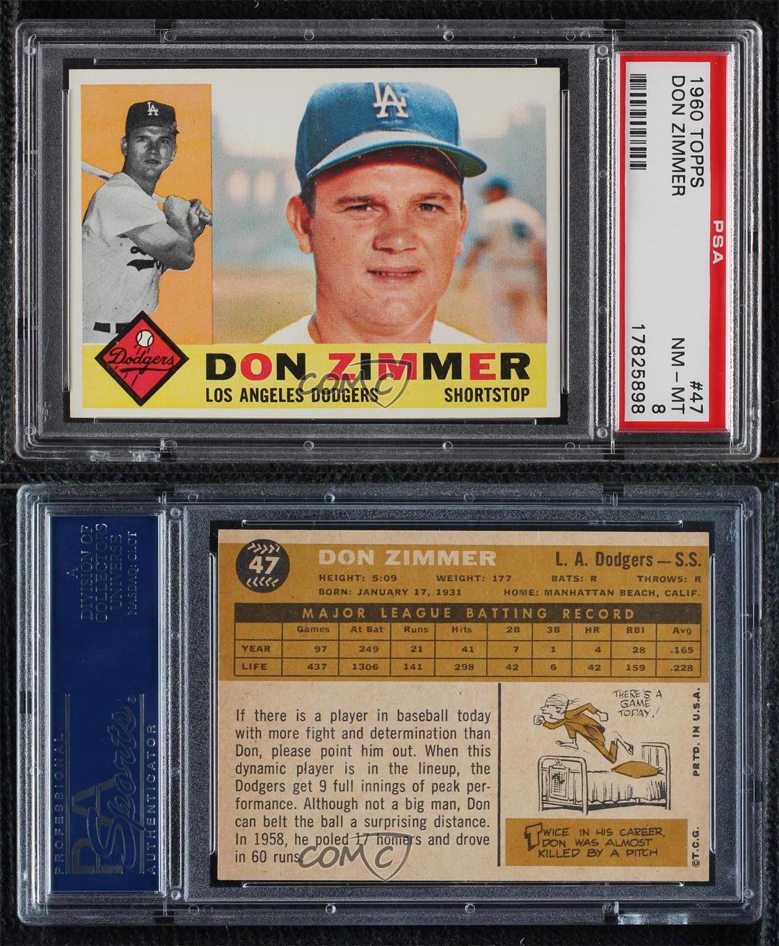 1960 Topps #47 Don Zimmer - TonyeTrade