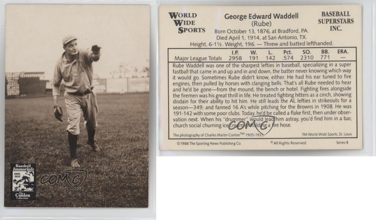 1988 Rube Waddell HOF - Picture 3 of 3