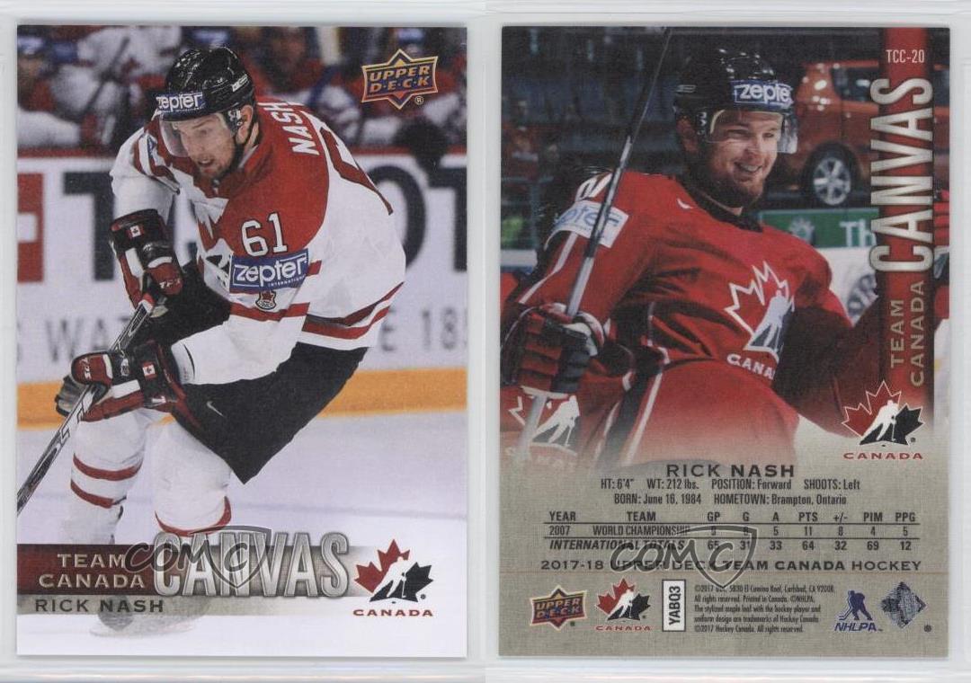 rick nash team canada jersey