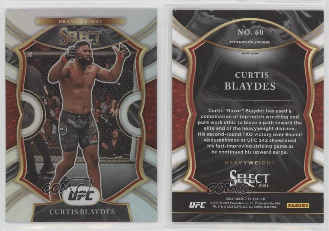 2021 Panini Select UFC Concourse Silver Prizm Curtis Blaydes #60