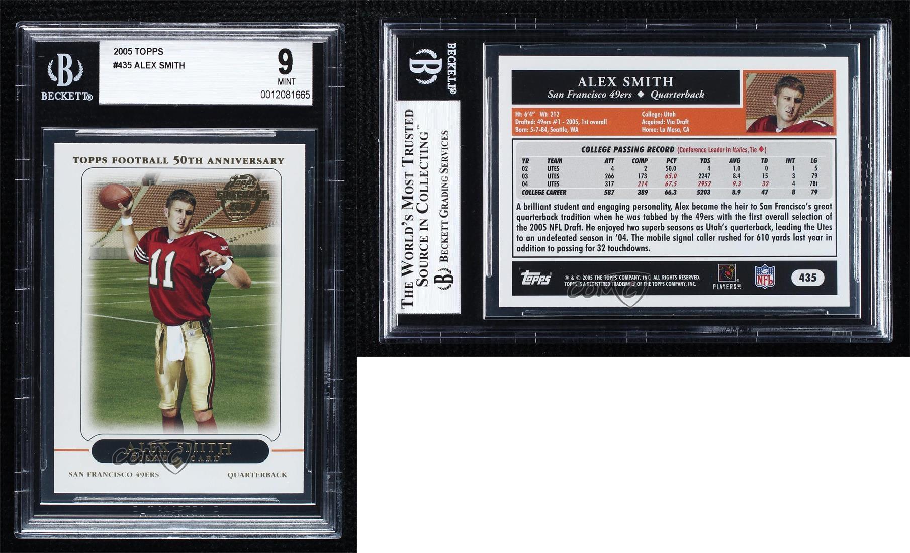 Alex Smith 2005 Topps Rookie #435 - San Francisco 49ers at 's Sports  Collectibles Store