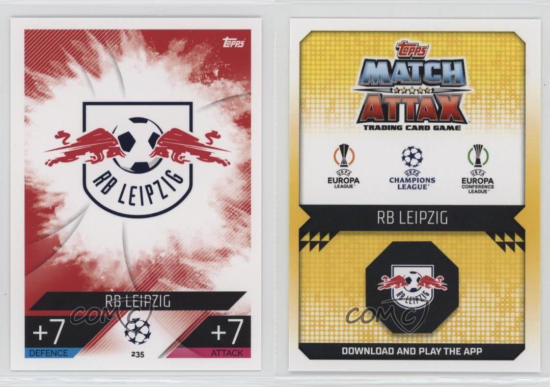 2022 Topps Match Attax UEFA Club Competitions Team Badge Red Bull Leipzig #235