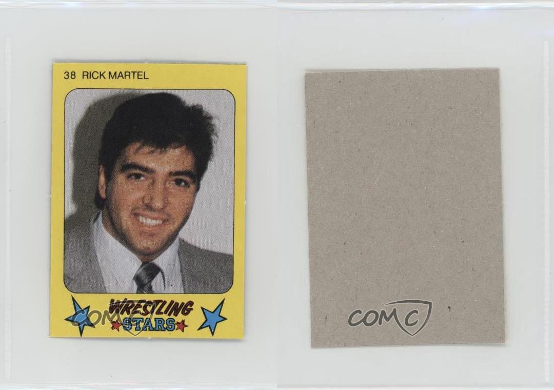 1986 Monty Gum Super Wrestling Stars Rick Martel #38 - Picture 3 of 4