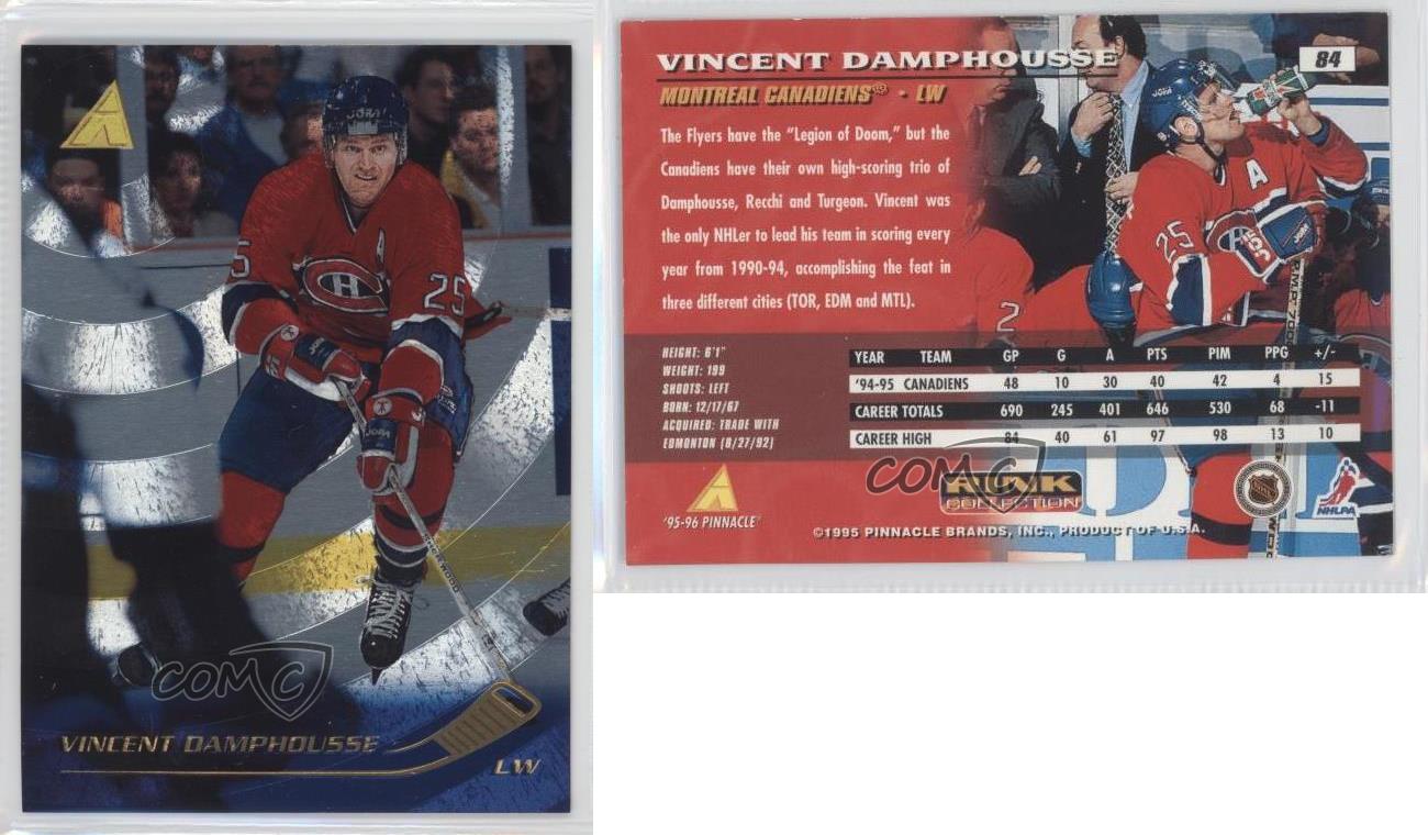 1995-96 Pinnacle Rink Collection Vincent Damphousse #84