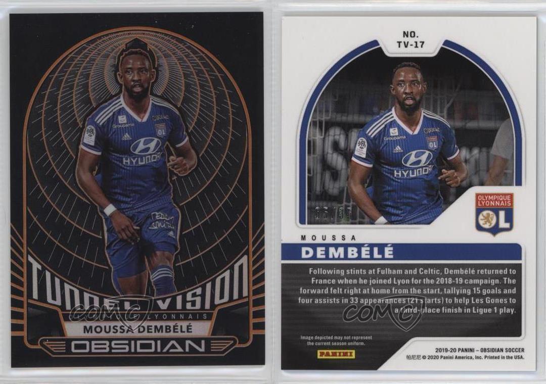 Grabado eléctrico Obsidian Tunnel Vision 2019-20 verde/25 Moussa Dembele Rookie radiocontrol - Imagen 4 de 4