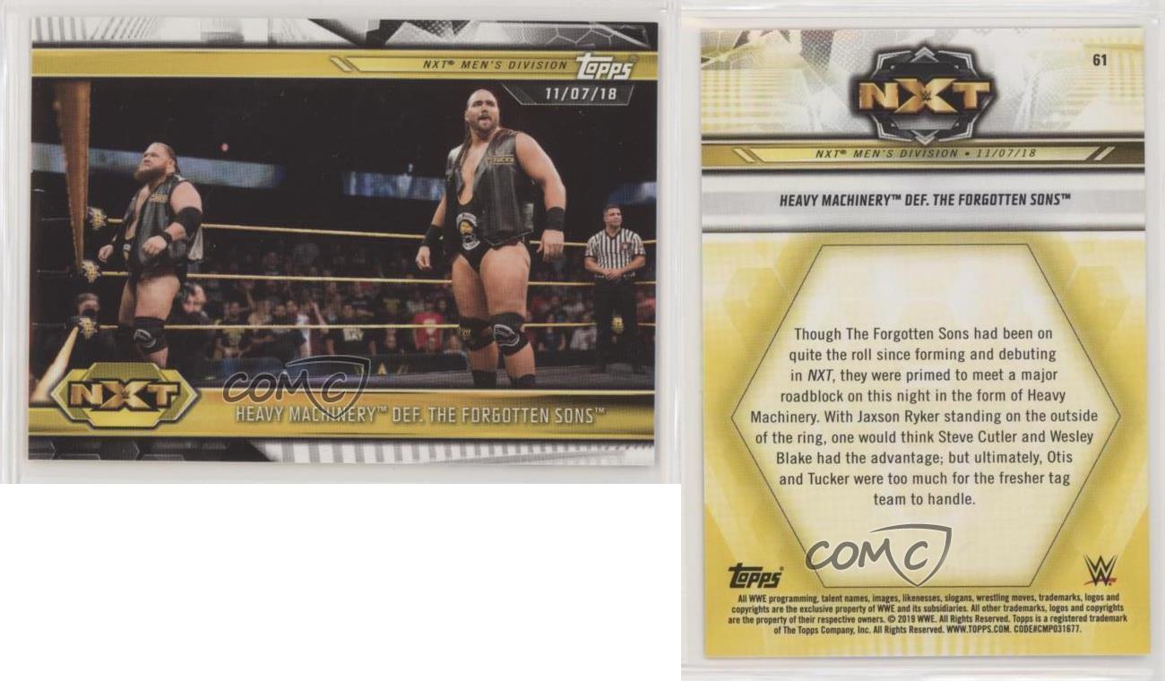 2019 Topps Wwe Nxt 23 The Viking Raiders Wrestling Trading Card Single Cards Insert Singles