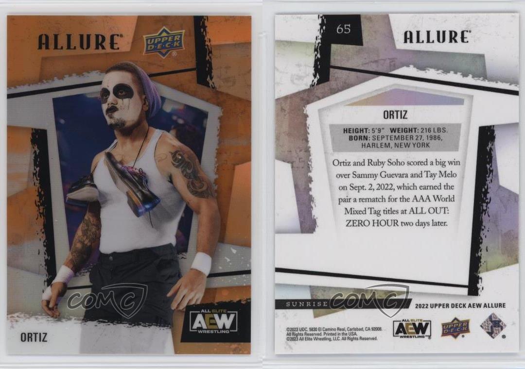 2022 Upper Deck Allure AEW Sunrise Ortiz #65