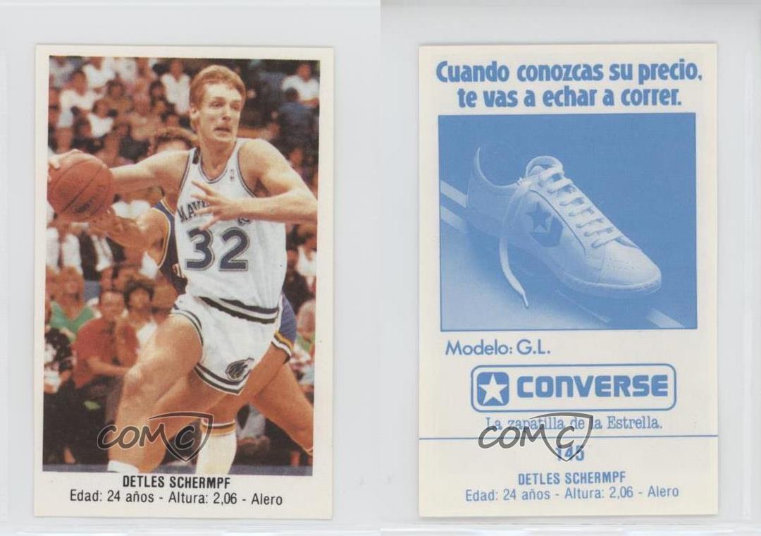 Stickers espagnols marchand 1988 Detlef Schrempf officiel (nom mal orthographié comme détails) #145
