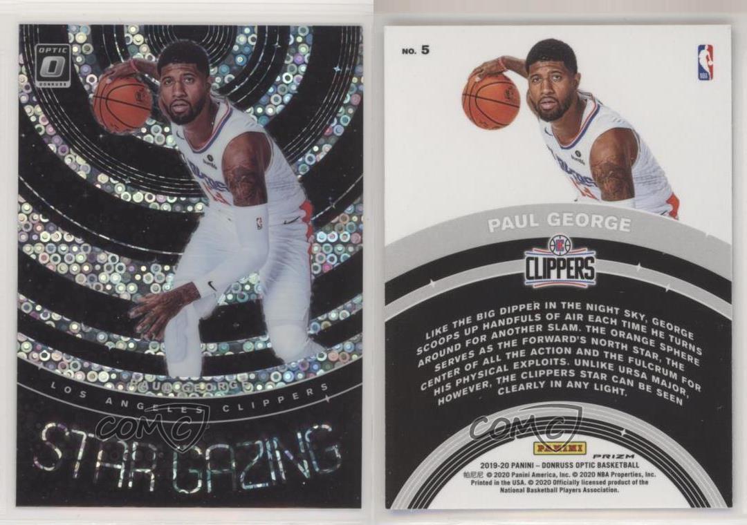 Panini Donruss Optic Star Gazing Holo Fast Break 2019-20 Prizm Paul George vente en gros #5
