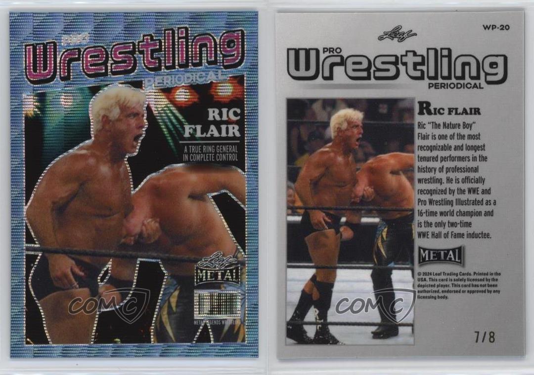 2024 Leaf Metal Legends Lucha Profesional Periódica Onda Azul Claro/8 Ric Flair - Imagen 3 de 3