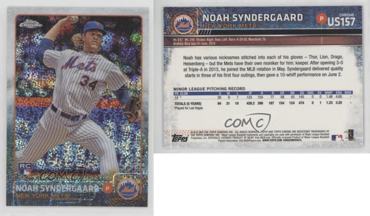 2015 Topps Chrome Update Mega Box Noah Syndergaard #US157 Rookie RC - Bild 5 von 7