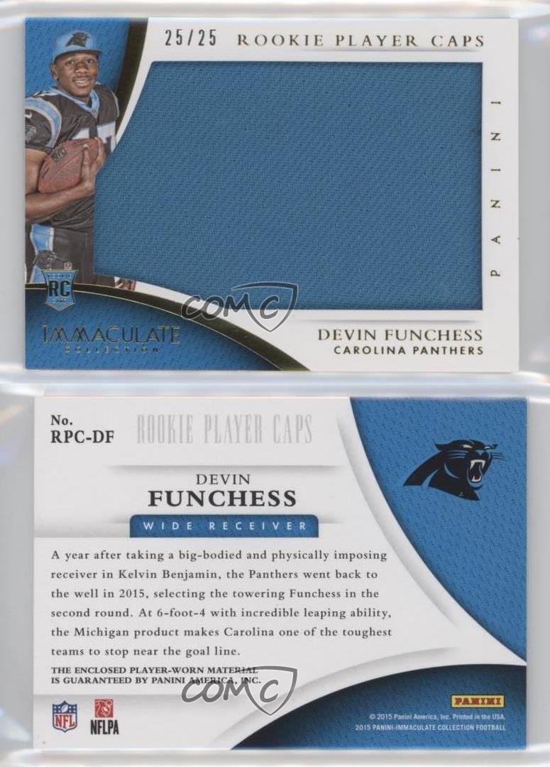 2015 Panini Immaculate Rookie Player Caps /25 Devin Funchess #RPC-DF RC - Picture 3 of 4