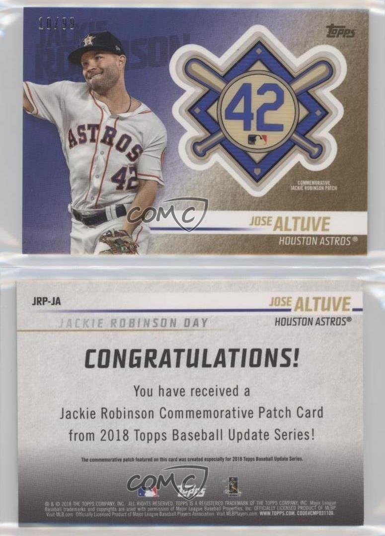  2018 Topps Update Jackie Robinson Day Manufactured