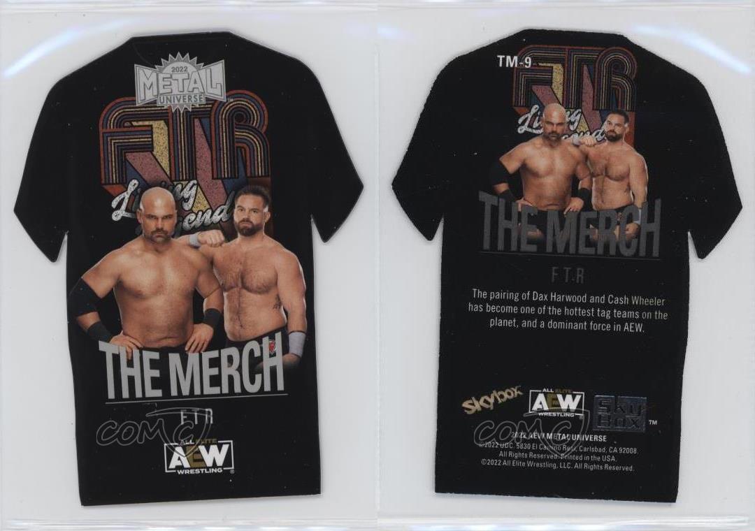 2022 Skybox Metal Universe AEW All Elite Wrestling The Merch FTR #TM-9